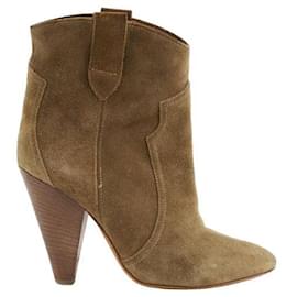 Isabel Marant Etoile-Leather boots-Brown
