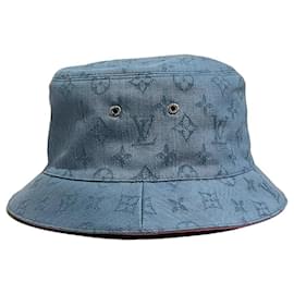 Louis Vuitton-LOUIS VUITTON  Hats T.cm 58 cotton-Blue