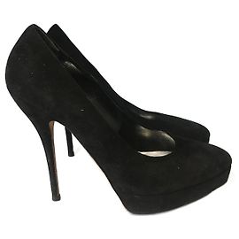 GUCCI Heels T.EU 39 Suede Black