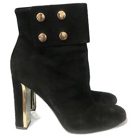 GUCCI Ankle boots T.EU 39 Suede Black