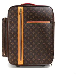 Louis Vuitton-LOUIS VUITTON Borse da viaggio T.  Leather-Marrone