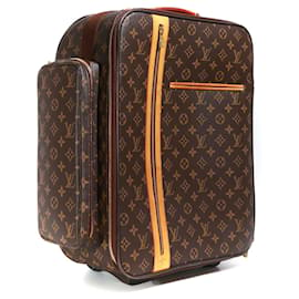 Louis Vuitton-LOUIS VUITTON Reisetaschen T.  Leder-Braun