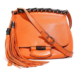 Gucci-GUCCI  Handbags T.  leather-Orange