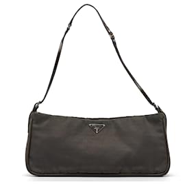 Prada-PRADA Shoulder bags Patent leather Brown Tessuto-Brown