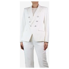 Veronica Beard-Blazer color crema con petto foderato - taglia UK 12-Crudo