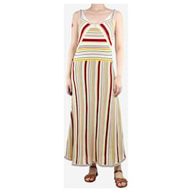 Zimmermann-Vestido maxi listrado em crochê multicolor - tamanho UK 10-Multicor