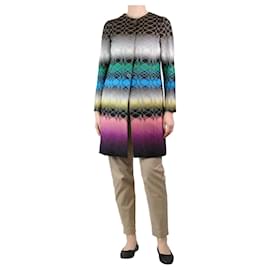 Missoni-Multicolour jacquard patterned coat - size UK 8-Multiple colors