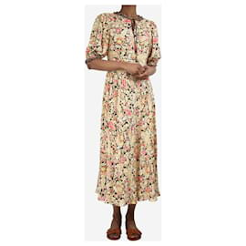 Autre Marque-Multicolour floral printed midi dress - size UK 6-Multiple colors