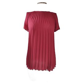 Cos Pleated Top Dark Pink Pink
