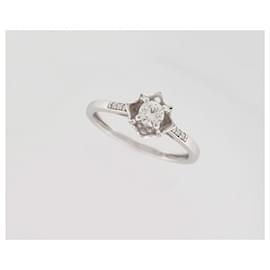 Mauboussin-MAUBOUSSIN RING MY QUEEN OF LOVE N2 + ALLIANCE BECAUSE I LOVE IT52 ct gold-Silvery