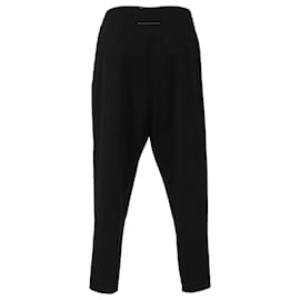 Maison Martin Margiela-Maison Margiela Raw Edge Trousers in Black Polyester-Black
