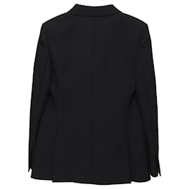 Chloé-Chloé Double-Breasted Blazer in Black Wool-Black