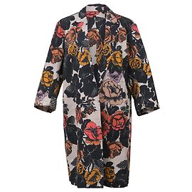 Dries Van Noten Mantel aus Baumwolle mit Blumenmuster Andere Python drucken