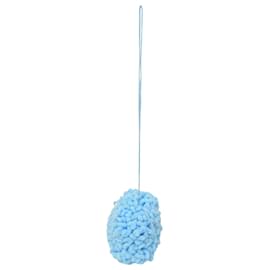 Bottega Veneta-Bottega Veneta Mop Mini Pouch in Light Blue Nylon-Blue,Light blue