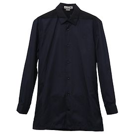 Camicia Balenciaga in cotone Blu Navy Blu