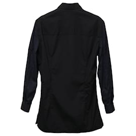 Balenciaga-Camicia Balenciaga in cotone Blu Navy-Blu
