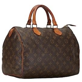 Louis Vuitton-Louis Vuitton Speedy 30 Canvas Handbag M41526 in fair condition-Other