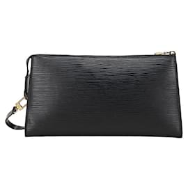 Louis Vuitton-Louis Vuitton Pochette Accessoires Leather Clutch Bag M52942 en bon état-Autre