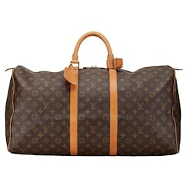 Louis Vuitton-Louis Vuitton Keepall 55 Canvas Reisetasche M41424 in guter Kondition-Andere