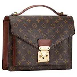 Louis Vuitton-Louis Vuitton Monceau Canvas Shoulder Bag Monceau in Fair condition-Other