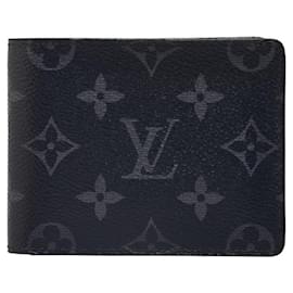 Louis Vuitton-Portafoglio corto Louis Vuitton Portefeuille Marco in tela M62545 in buone condizioni-Altro