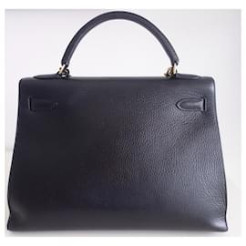 Hermès-Hermes Kelly 32 black bag-Black