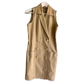 Vestido Balmain Beige