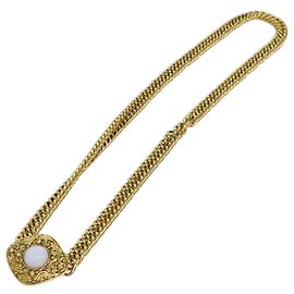 CHANEL Kettenperlengürtel Metall Gold CC Auth bs13679 Golden