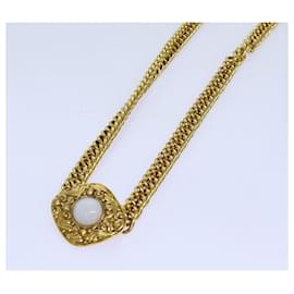 Chanel-CHANEL Kettenperlengürtel Metall Gold CC Auth bs13679-Golden