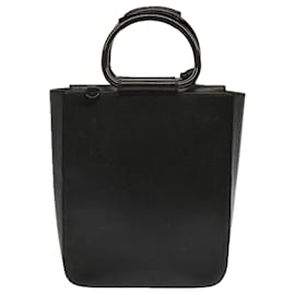 Gucci-GUCCI Hand Bag Leather Black 002 1793 0463 Auth ep3996-Black