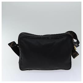 Fendi-FENDI Shoulder Bag Canvas Black Auth yk11949-Black