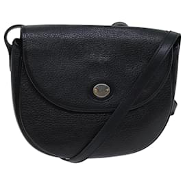 Christian Dior-Christian Dior Bandolera Cuero Negro Auth ar11733-Negro