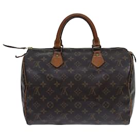 Louis Vuitton-Louis Vuitton Monogram Speedy 30 Hand Bag M41526 LV Auth 71379-Monogram