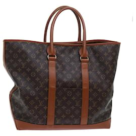 Louis Vuitton-LOUIS VUITTON Monogram Sac Weekend GM Tote Bag M42420 LV Aut 71395-Monogramma