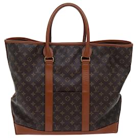 Louis Vuitton-LOUIS VUITTON Monogram Sac Weekend GM Tote Bag M42420 Auth LV 71395-Monogramme