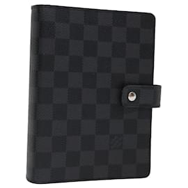 Louis Vuitton-LOUIS VUITTON Damier Graphit Agenda MM Tagesplaner Cover R.20242 LV Auth 71161-Andere