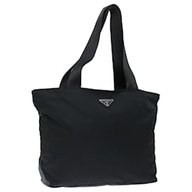 Prada-PRADA Tote Bag Nylon Black Auth fm3359-Black