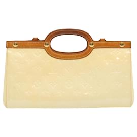 Louis Vuitton-LOUIS VUITTON Monogram Vernis Roxbury Drive Hand Bag Perle M91374 LV Auth 71280-Other