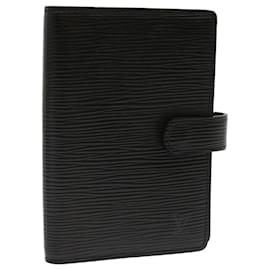 Louis Vuitton-LOUIS VUITTON Epi Agenda PM Day Planner Cubierta Negro R20052 LV Auth 70721-Negro