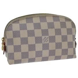 Louis Vuitton-LOUIS VUITTON Damier Azur Pochette Cosmetic PM Pouch N60024 LV Auth bs13609-Altro