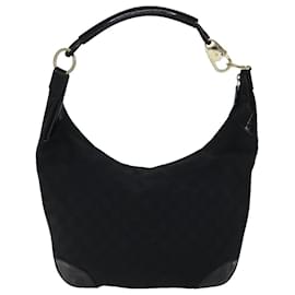 Gucci-gucci GG Canvas Shoulder Bag black 001 4157 auth 70868-Black