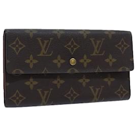 Louis Vuitton-LOUIS VUITTON Monogram Portefeuille International Wallet M61217 LV Auth 71608-Monogramm