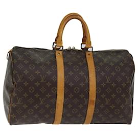 Louis Vuitton-Louis Vuitton-Monogramm Keepall 45 Boston Bag M.41428 LV Auth 70982-Monogramm