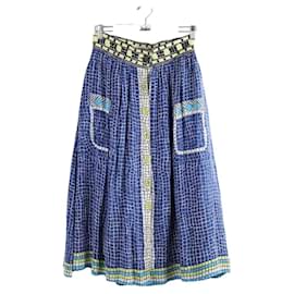 Autre Marque-silk skirt-Blue