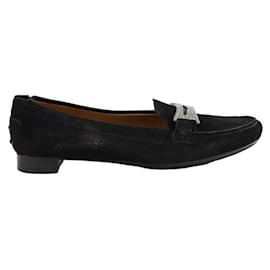 Tod's-suede moccasins-Black