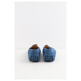 Tod's-suede moccasins-Blue