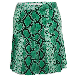 Sandro-Sandro, green skirt with snake print-Green