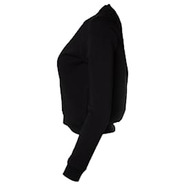 Balenciaga-Balenciaga, maglione corto in nero-Nero
