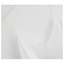 Autre Marque-Camiseta de seda blanca crema Raey-Crudo