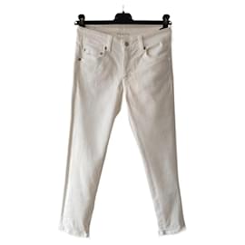 Prada-JEANS PRADA EN DENIM EXTENSIBLE.-Blanc